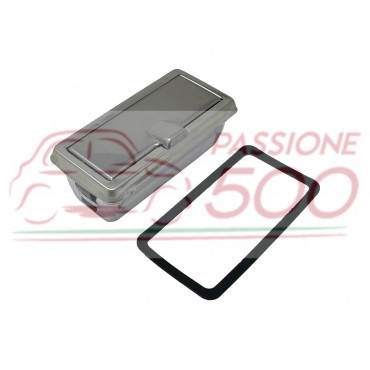 POSACENERE CON COPERCHIO IN ACCIAIO INOX LUCIDO FIAT 500 