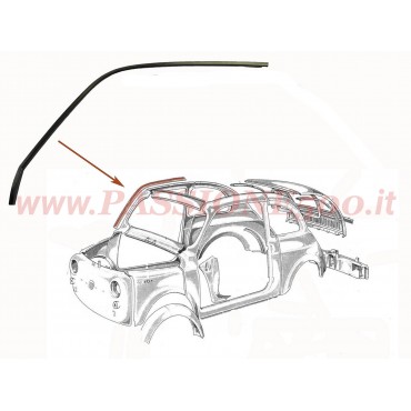 GOCCIOLATOIO IN LAMIERA PER FIANCATA DESTRA FIAT 500 N D 