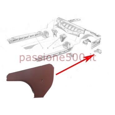 CONNECTION BETWEEN ARCH WHEEL AND LEFT REAR INNER ROCKER PANEL FOR FIAT 500 N D