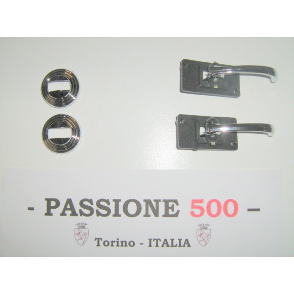 CHROME DOOR OPENER INSIDE LEVERS WITH RINGS FIAT 500 L 