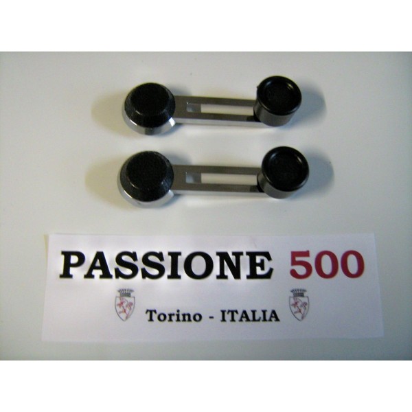 COUPLE OF CHROME WINDOW HANDLES FOR FIAT 500 L