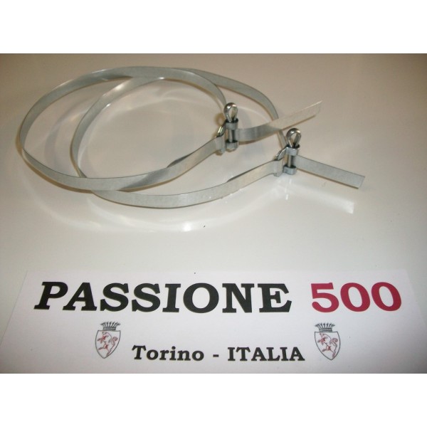 COUPLE OF BAND FOR HEATING AIR HOSE FIXING - 800 mm - FIAT 500 N D F L R