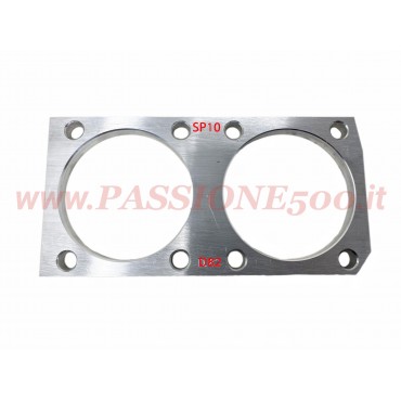 PIASTRA SOTTO CILINDRI SPESSORE 10 mm per TRASFORMAZIONE 600 cc MONOBLOCCO 110 D/F  - FIAT 500 N D F L