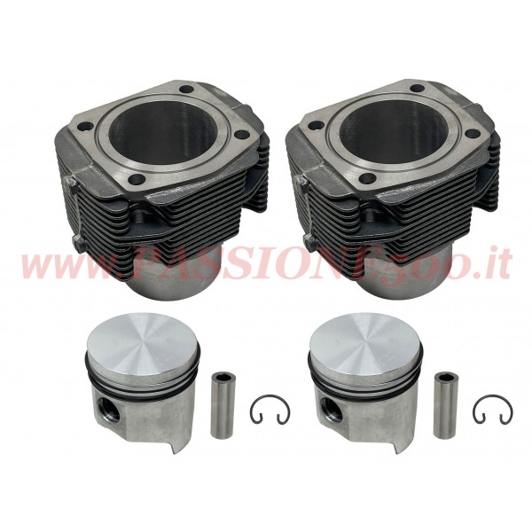 GRUPPO TERMICO COMPLETO - CILINDRI PISTONI SEGMENTI 73,5 mm 600 cc - FIAT 500 R