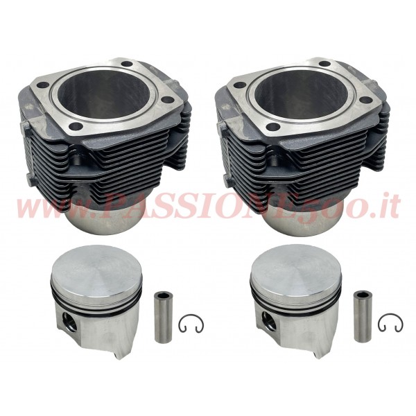 GRUPPO TERMICO COMPLETO - CILINDRI PISTONI SEGMENTI 77 mm 650 cc - FIAT 500 