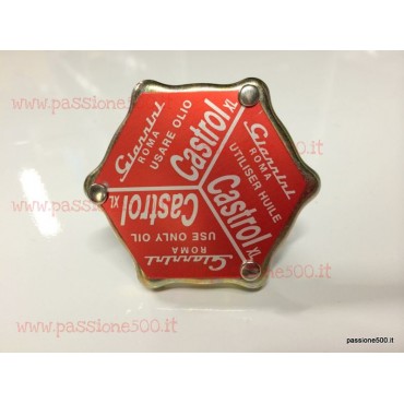 TAPPO ROSSO COPERCHIO PUNTERIE GIANNINI FIAT 500 F L R 126