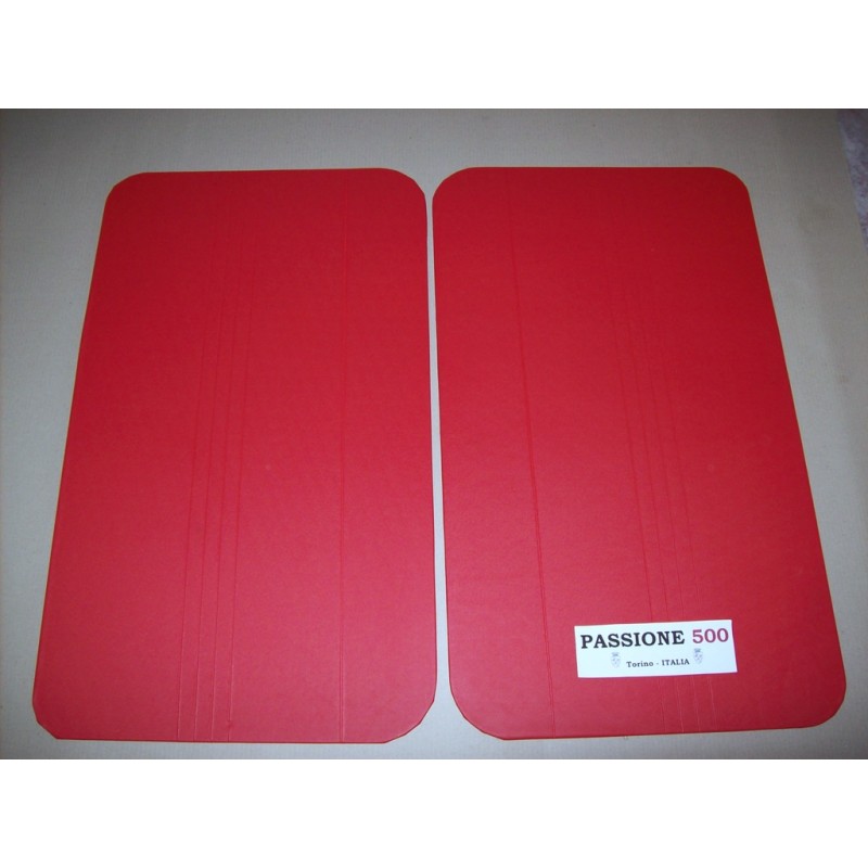 RED DOOR LINING PANELS FOR FIAT 500 F 