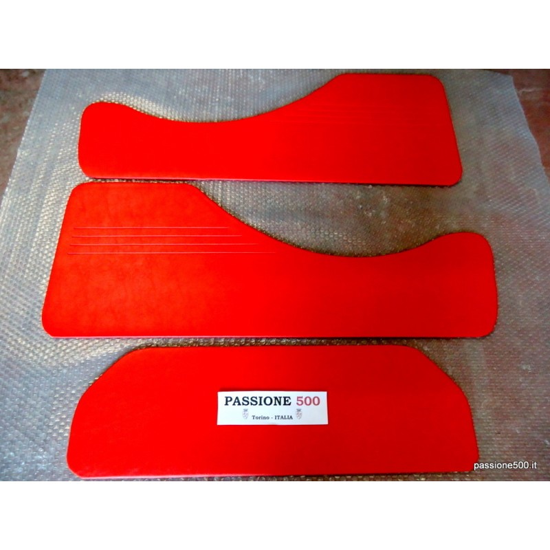 KIT OF RED REAR LINING PANELS FOR FIAT 500 GIARDINIERA