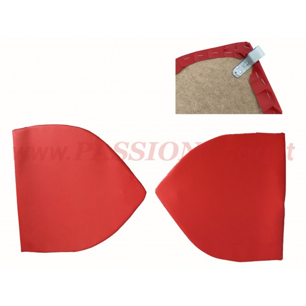 RED REAR QUARTER PANELS OF WHEEL HOUSING FIAT 500 N (from chassis 034458)
