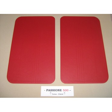 NR.2 RED DOOR LINING PANELS FOR FIAT 500 F 