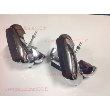 KIT OF CHROMED BUMPER FLANGE (FRONT AND REAR) TYPE GIANNINI FIAT 500  