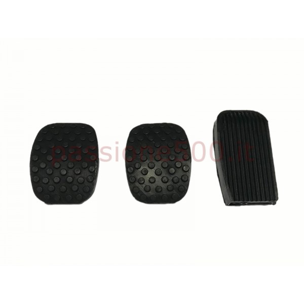 COMPLETE KIT OF PEDAL RUBBER COVERS FIAT 500