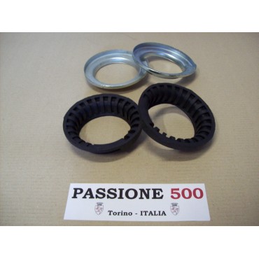 REAR SUSPENSION CUP AND RUBBER RING KIT FIAT 500 F L R GIARD