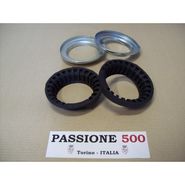 REAR SUSPENSION CUP AND RUBBER RING KIT FIAT 500 F L R GIARD