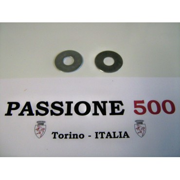 COPPIA RONDELLE BRACCI SOSPENSIONE POSTERIORE Sp. 0,50 mm FIAT 500