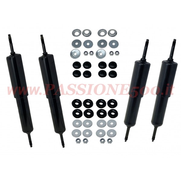 KIT AMMORTIZZATORI SOSPENSIONE ANTERIORE E POSTERIORE FIAT 500 